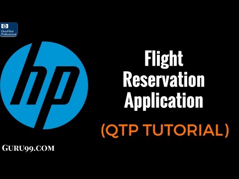 HP UFT/QTP Flight Reservation Application -  MicroFocus UFT Tutorial #2