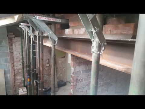 How to support and brick up above  steel RSG Lintel