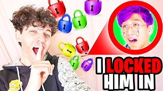 Can We Escape 12 LOCKS *IN REAL LIFE*!? (Let's Play 12 LOCKS CHALLENGE IN REAL LIFE!)