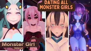 ❤️ALL MONSTER GIRL DATING SCENES | Monster Girl Island