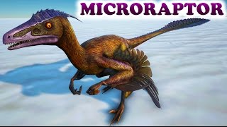 ARK Dev Kit MIRCORAPTOR Animations &amp; Dino Dossier Spotlight + Argent/Phoenix size comparison