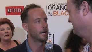 Nick Stevenson debuts on the red carpet at ORANGE is the New Black Premiere with Brad Blanks video