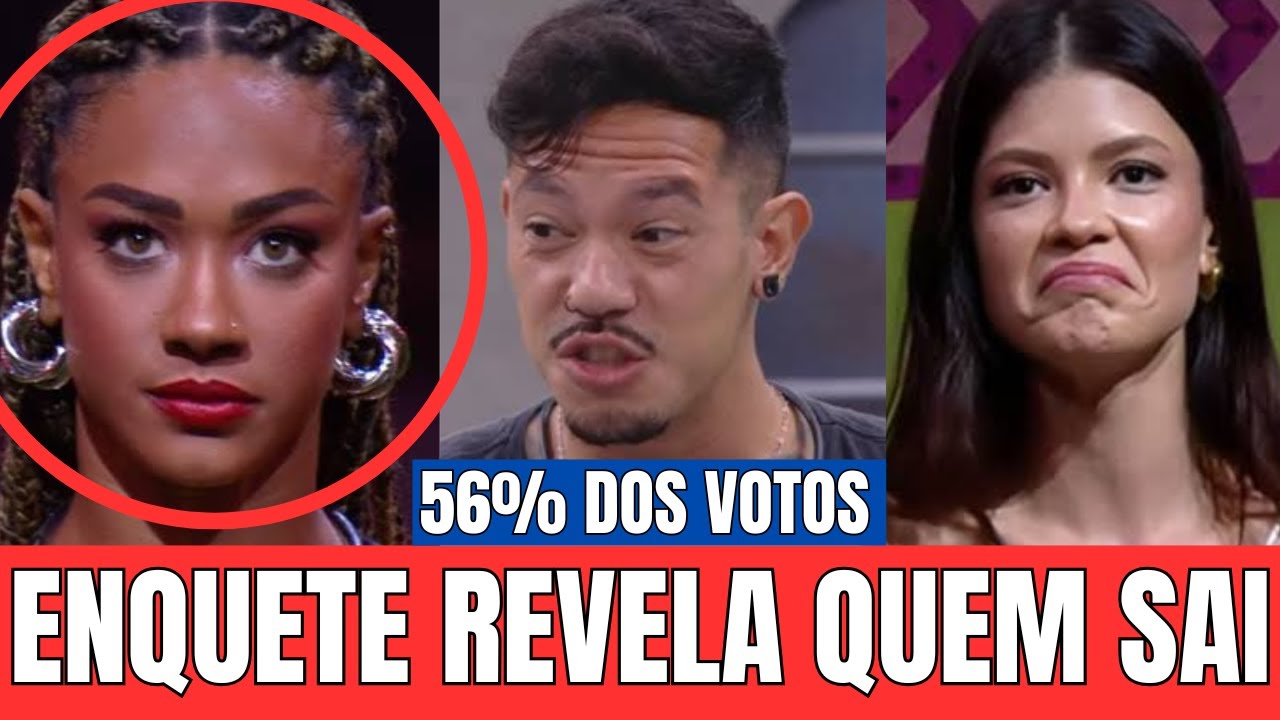 Enquete BBB 25: Quem deve sair entre Aline, Gabriel e Vitória Strada?