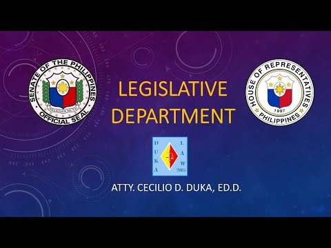 LEGISLATIVE DEPT