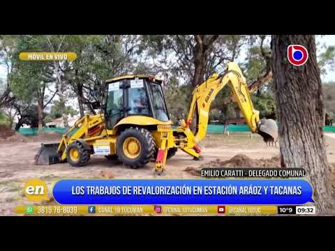 Estación Aráoz y Tacanas: obras para poner en valor sus espacios