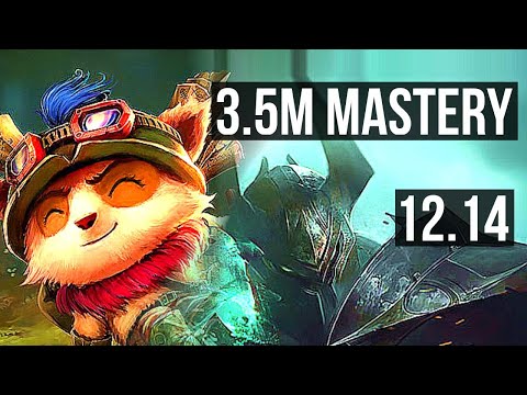 TEEMO vs MORDEKAISER (TOP) | 7/0/3, 3.5M mastery, Godlike, 300+ games | NA Diamond | 12.14