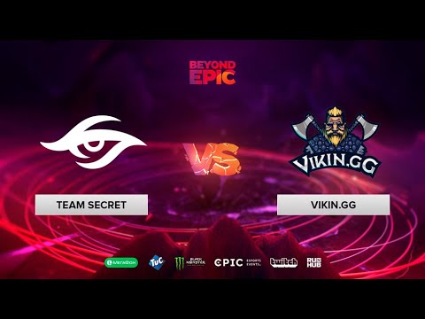 Team Secret vs Vikin.gg, BEYOND EPIC: Europe/CIS, bo3, game 1 [Adekvat & Mortalles]