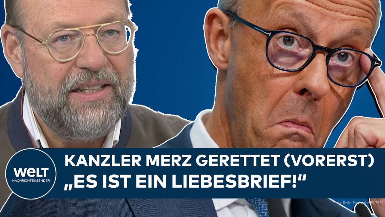 RÜCKENDECKUNG FÜR KANZLER: Friedrich Merz (vorerst) geschützt! "Es ist ein Liebesbrief!"
