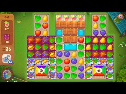 Gardenscapes Level 661 Walkthrough "No Boosters Used"