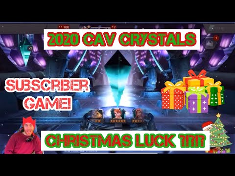 5 2020 cavalier crystals !! Insane Christmas luck ?!? Marvel contest of Sexenium crystals