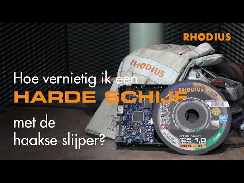 Hoe vernietig ik een harde schijf met de haakse slijper?