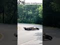 Motorcycle Low side Crash Rider Loses Traction and Slides Out While Cornering #motorcycle