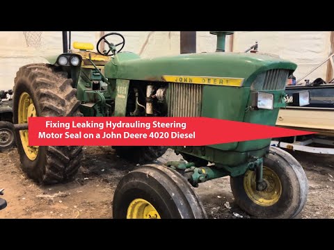 Fixing Leaking Hydraulic Steering Motor Seal on John Deere 4020 Diesel