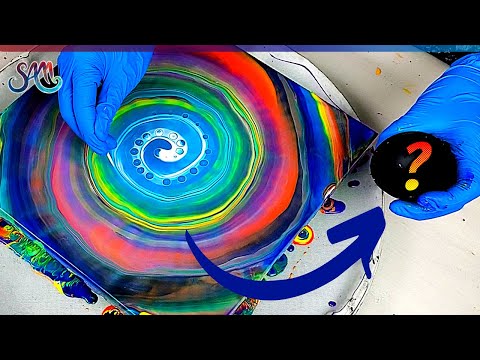 Acrylic Pour Cells - Swipe with Chameleon CELLS effect🌈 Acrylic Pouring | Fluid Painting