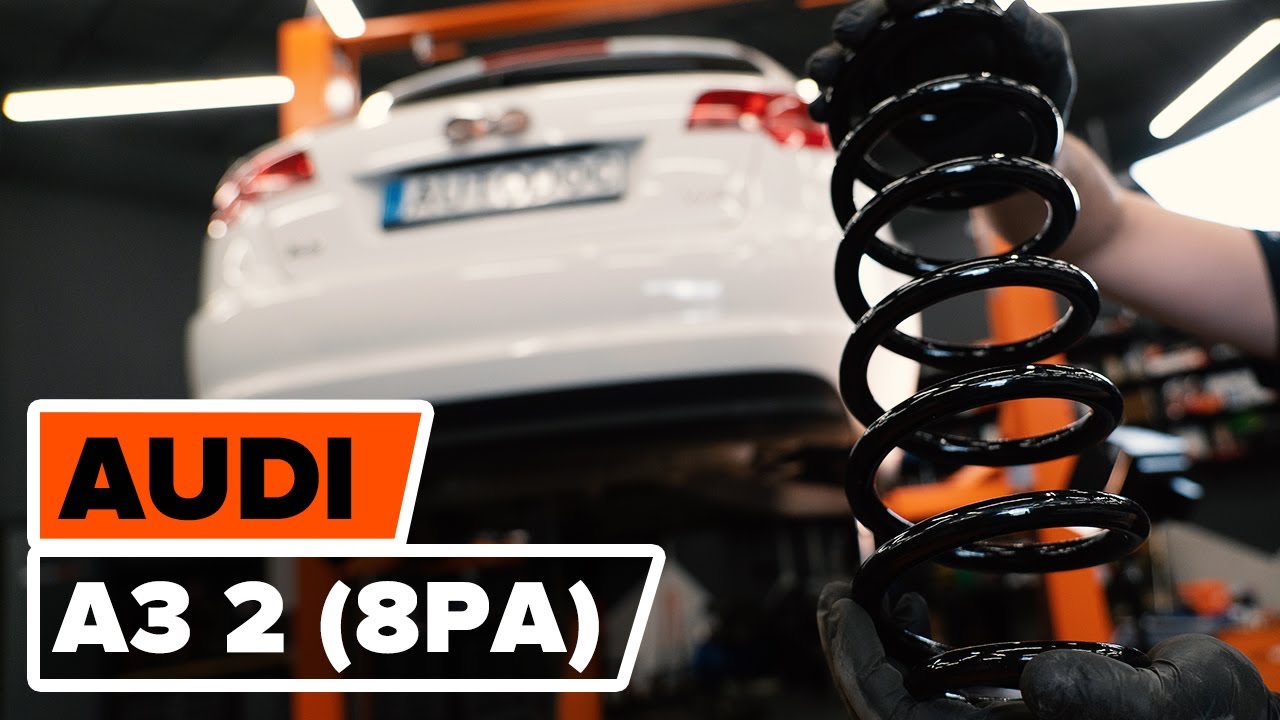 Cómo cambiar: muelles de suspensión de la parte trasera - Audi A3 8PA | Guía de sustitución