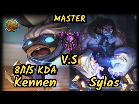 Steve (KENNEN) vs SYLAS - 8/1/5 KDA TOP GAMEPLAY - EUW Ranked MASTER