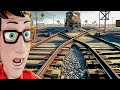 How Do Trains Change Tracks 3D Animation