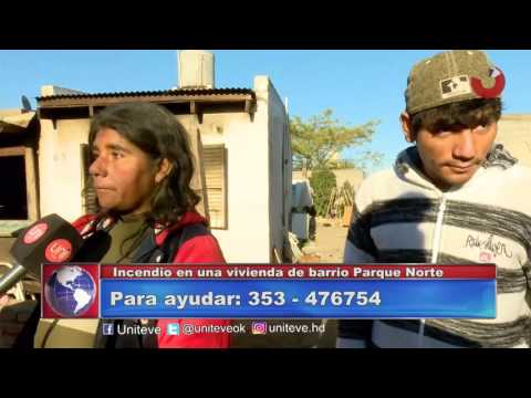 Incendio en una vivienda de barrio San Nicolas