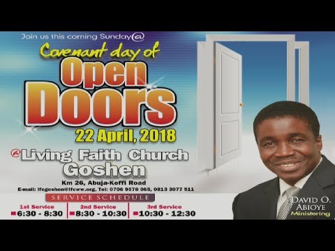 Covenant Day of Open Doors ( 1st Service ) April 22, 2018