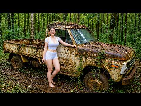 [TIMELAPSE] Girl Restores Abandoned Rusty Pickup Truck of a CEO | Full Transformation After Years