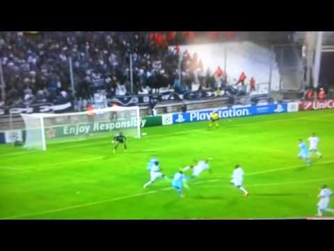 O.Marseille vs Napoli 0-2 (gol de Duvan Zapata)