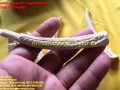 Berikut Pipa rokok TULANG TANDUK ukir naga model 01, Video contoh teknik ukir paling dicari!