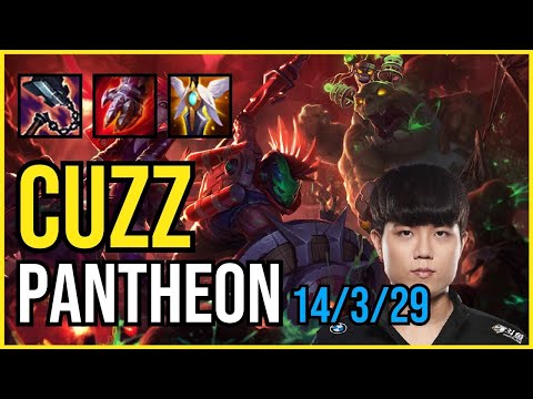 CUZZ - PANTHEON vs. OLAF Jungle | KR CHALLENGER | PATCH 11.2