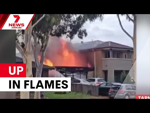 Tarneit father burnt trying to put out a fire | 7NEWS
