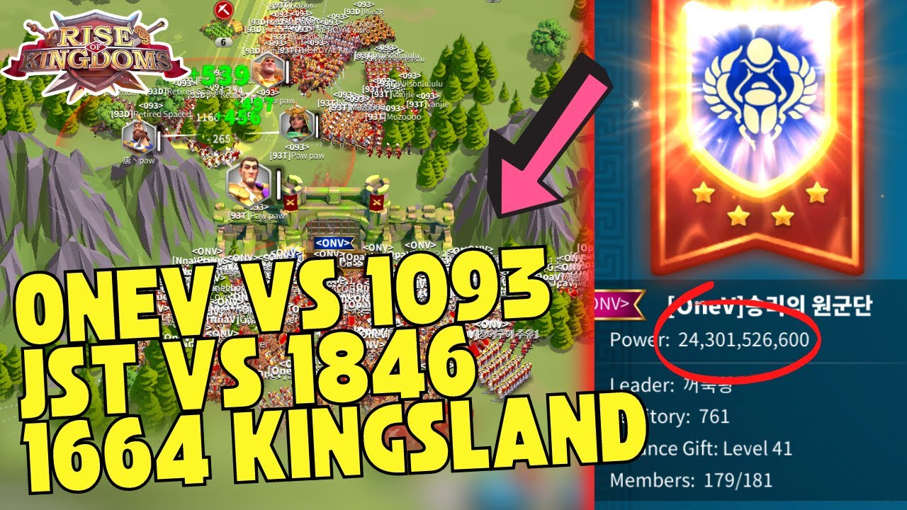 LIVE WAR KVK OneV 1860 vs 1093 | JST vs 1846 | 1664 KINGSLAND | Rise Of Kingdoms ROK Indonesia