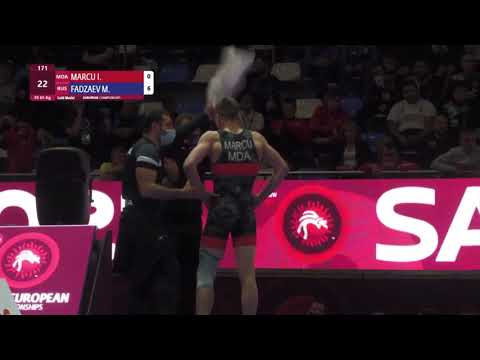 FADZAEV M. (RUS) - MARCU ION (MDA) GOLD MEDAL MATCH, CADET EUROPEAN CHAMPIONSHIP 2021