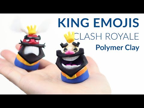 #2 King Emojis (Clash Royale) – Polymer Clay Tutorial