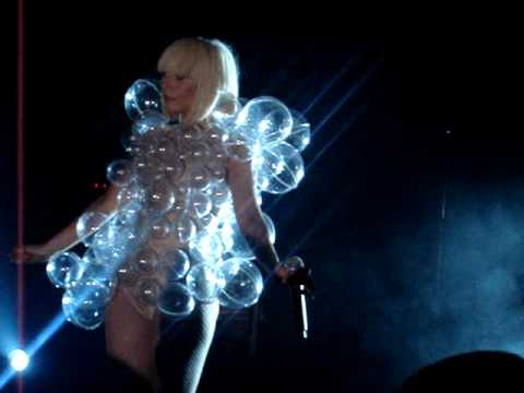 Lady GaGa Blowing Bubbles
