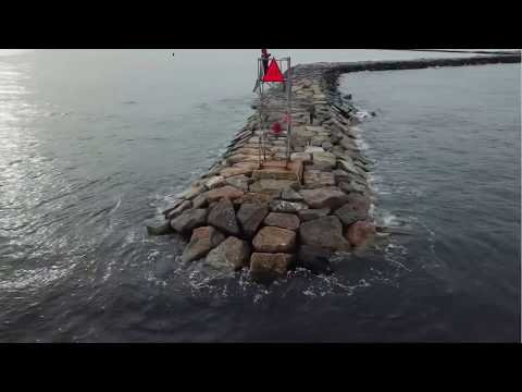 Scituate MA Lighthouse Drone Flight - DJI Mavic Pro