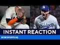 Dodgers defeat Giants after controversial check swing call ends Game 5 [Instant Reaction]