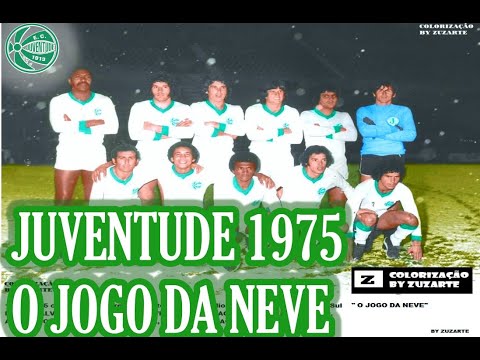 JUVENTUDE 1975 " o jogo da neve" Juventude 2 x 0 Inter-SM ,primeiro jogo com neve no Brasil.