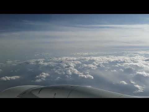 Mongolian blue sky, Boeing 747 MIAT