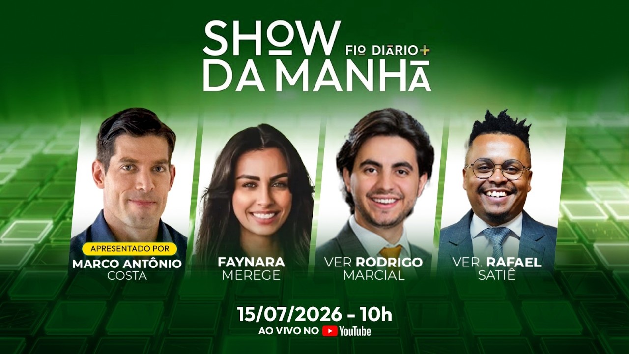 SHOW DA MANHÃ - ESCOLA DE MASCULINIDADE E PL DA MISOGINIA: A NOVA PATRULHA IDEOLÓGICA - 15/07/2026