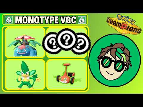 Can a MONO GRASS Team Win in Pokemon Champions?