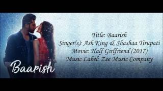 Baarish Half Girlfriend lyrical video with English translation