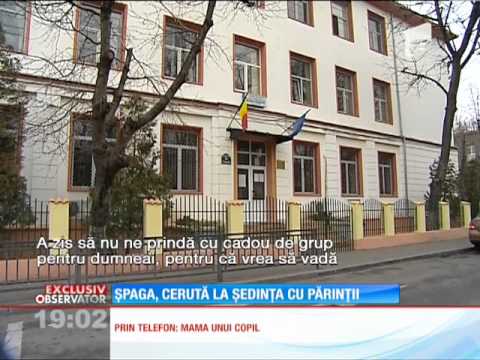 Şpaga, cerută la şedinţa cu părinţii