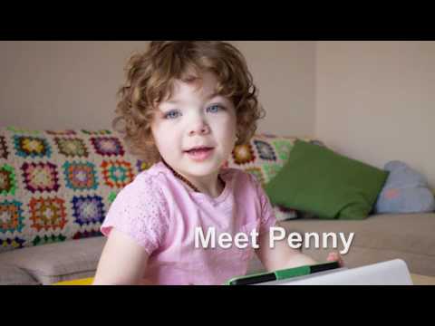 Penny - 2.5 year old girl with autism uses assistive technology