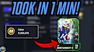HOW TO GET 100K COINS IN 1 MINUTE! DO THIS NOW! Madden Mobile 24