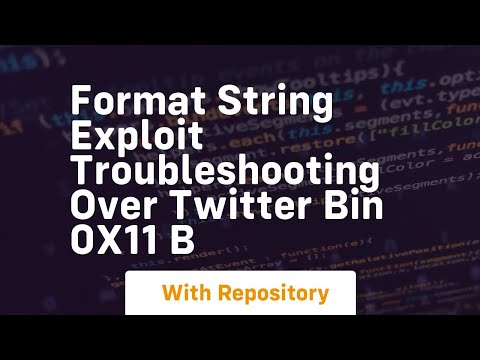 Format string exploit troubleshooting over twitter bin 0x11 b