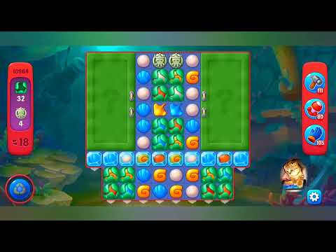 фишдом 2022  #  10964 уровень - прохождение без бустеров # Fishdom,   10964  level - no Boosters.