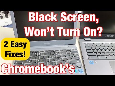 Chromebooks: Black Screen, Won't Turn On? 2 Easy Fixes!