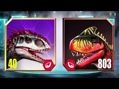 INDOMINUS REX Vs GIGANOTOSAURUS LEVEL 803 - Jurassic World The Game