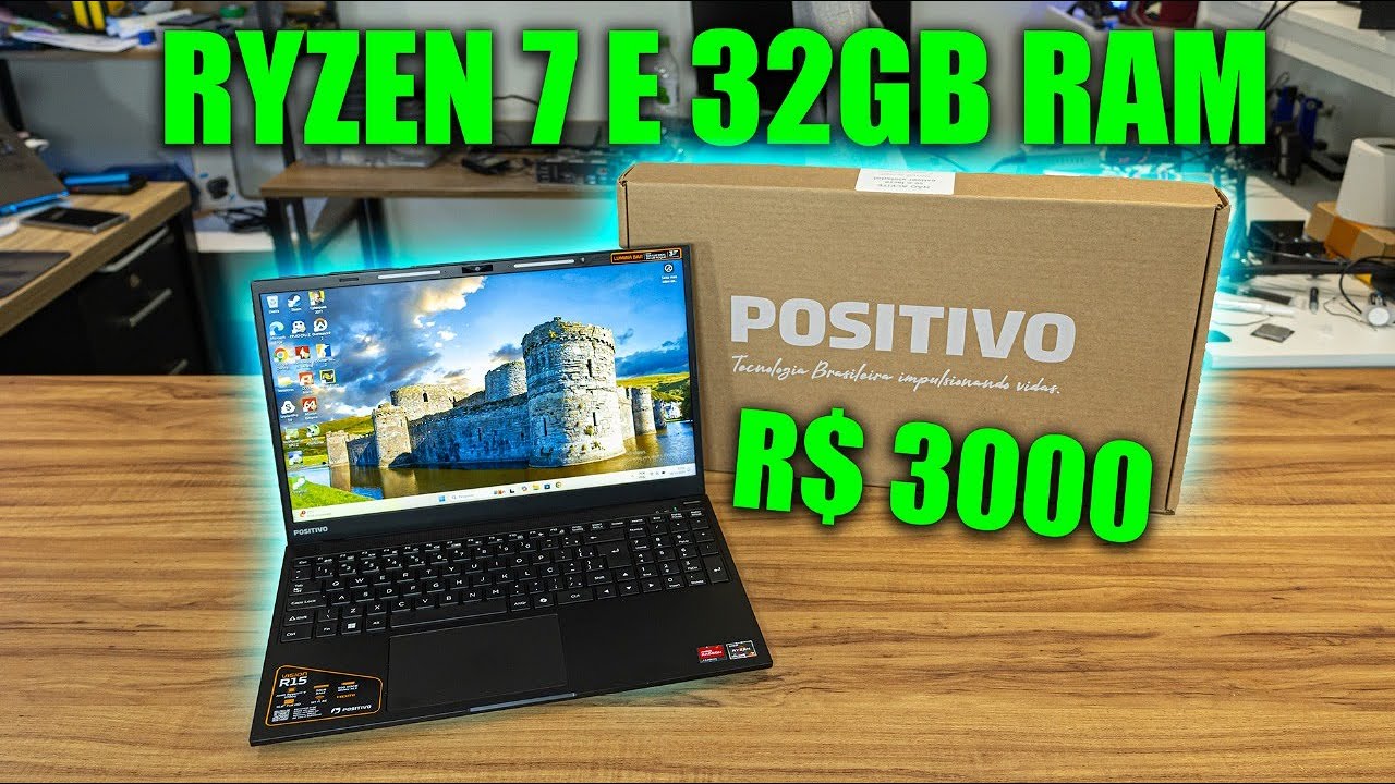 THIS IS THE POSITIVO NOTEBOOK THAT SHOCKED THE MARKET, RYZEN 7 AND 32GB OF RAM FOR 3,000 REAIS