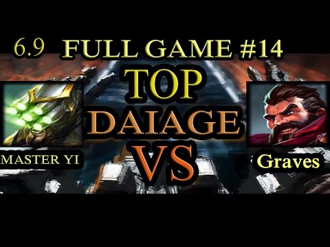 Tank Master Yi Vs Graves Top - Top With Smite - Patch 6.9 - Full Game #14 - DAIAGE