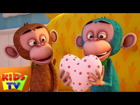 Fem Små Aber🙉Tællende Tal + Mere Førskole Lærings Videoer Til Børn