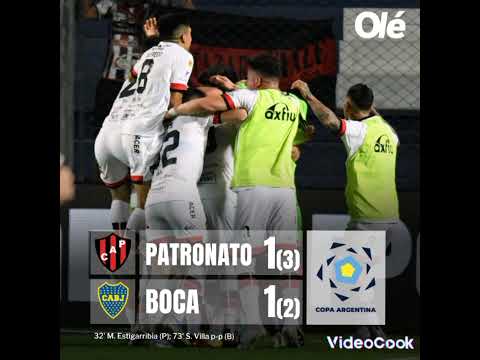 Patronato 1=1 Boca Juniors/ Penales (3=2)/ Narración de Pablo Giralt/ Copa Argentina 🏆